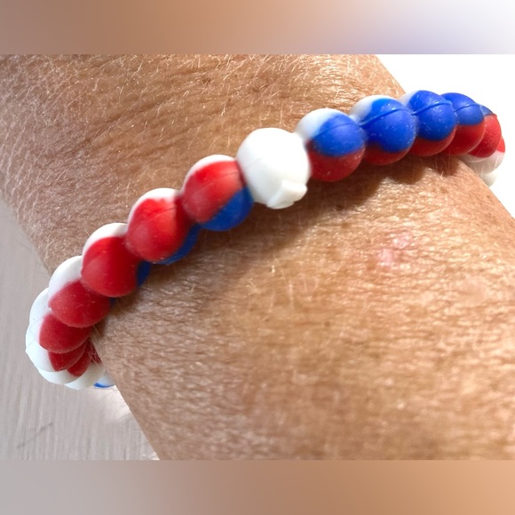 LOKAI Red, White, & Blue Minnesota Twins Game Day Bangle Bracelet Boho Coastal - Picture 4 of 5